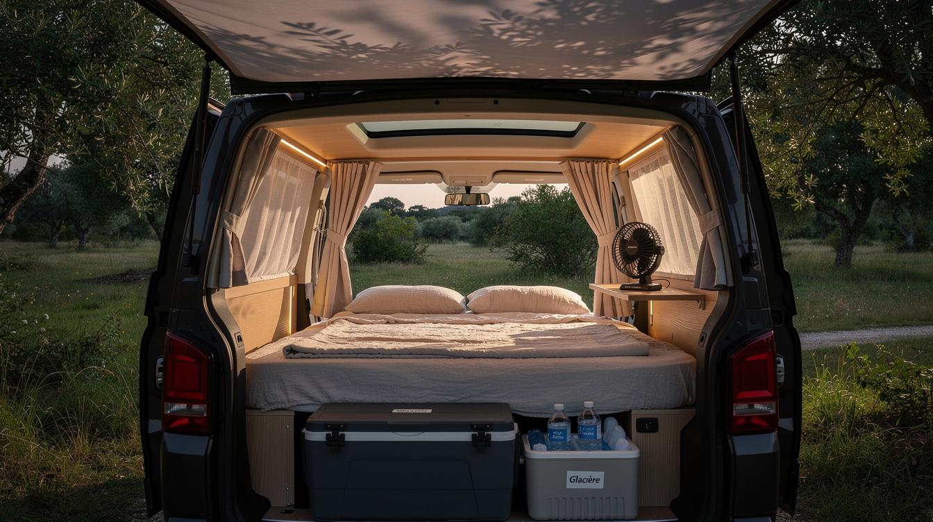 Comment dormir au frais en van l’été sans climatisation ?